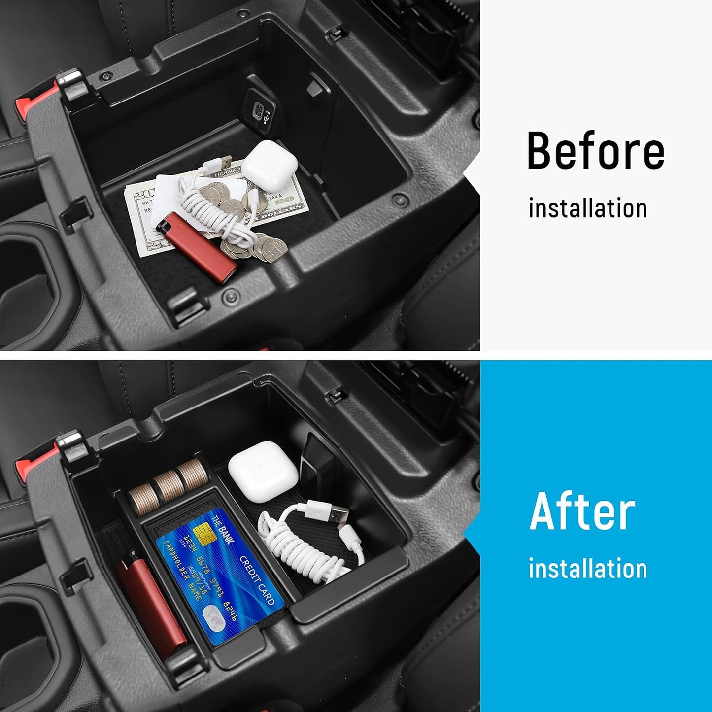 Caja oculta consola Jeep JL JLU 18-25 con compartimento