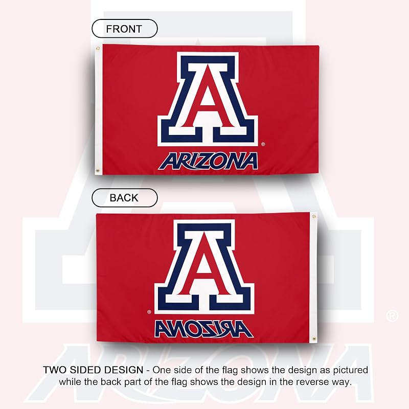 Bandera UA Wildcats 3x5ft tela poliéster duradera