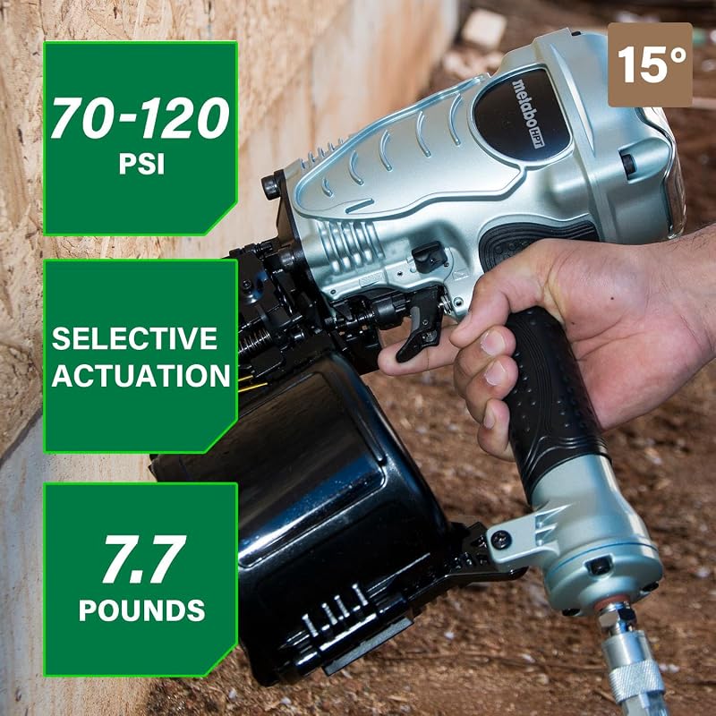 Clavadora neumática Metabo HPT para construcción versátil