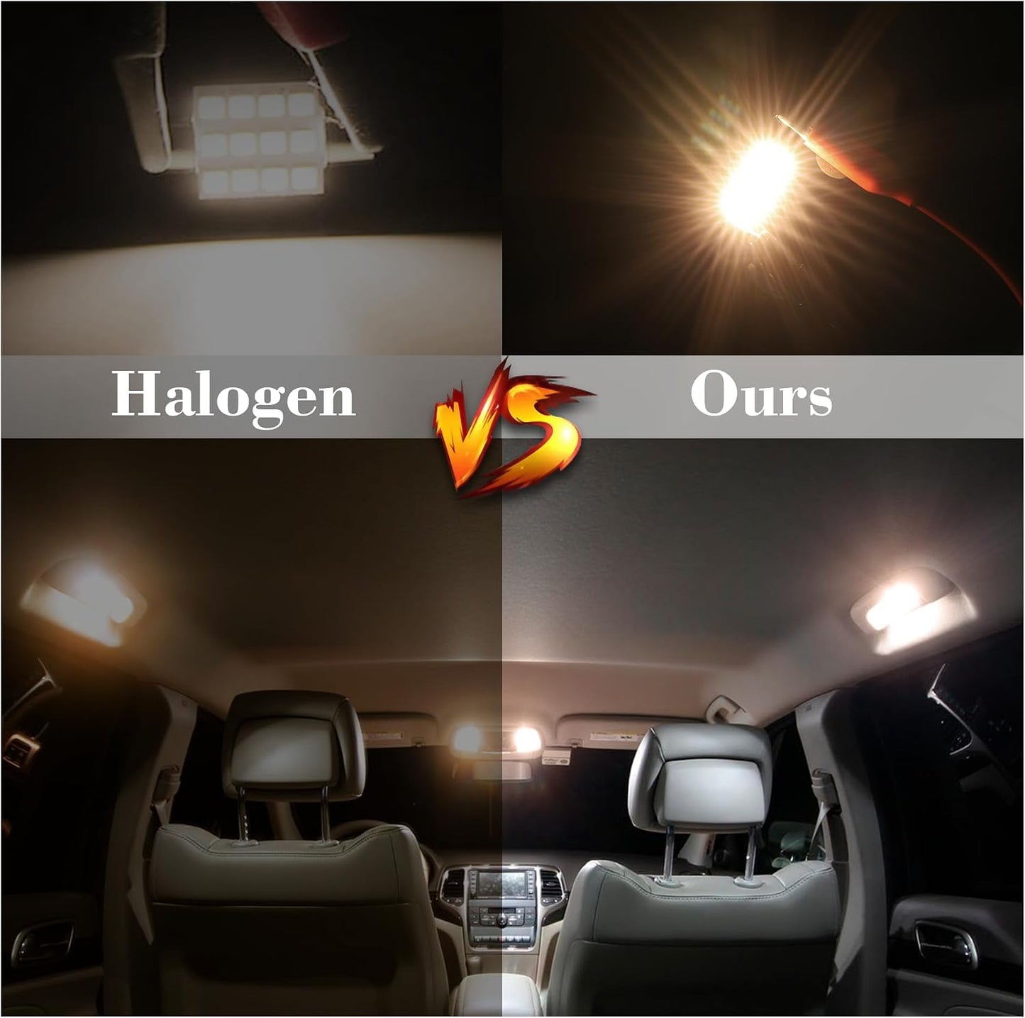 24 Pzas Bombillas LED T10 para Cúpula Interior Coche