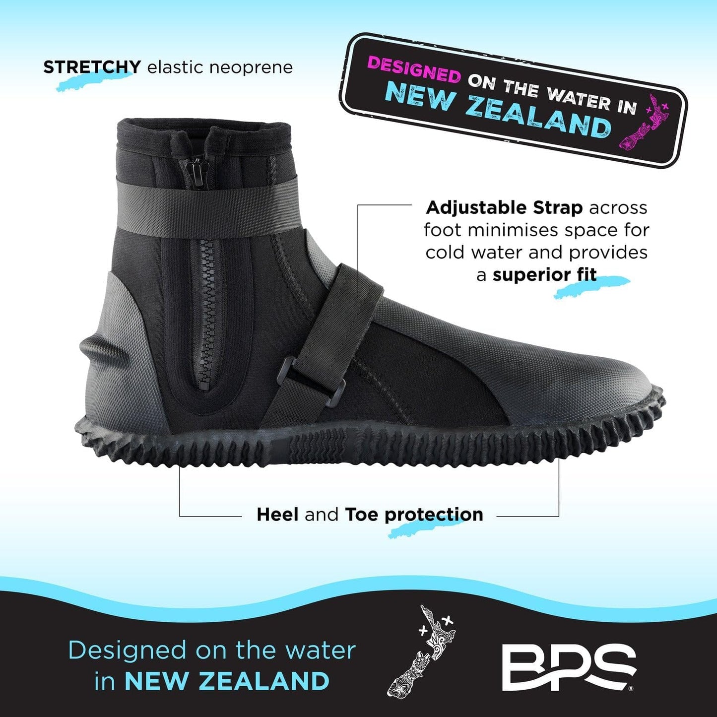 Botas buceo neopreno suela antiderrap 3-7mm