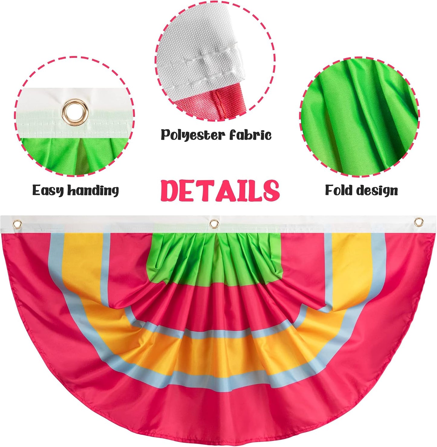 8 Banderines Serape 3x1.5ft para Fiesta Cinco de Mayo