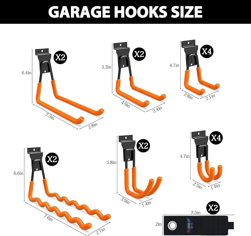 Accesorios pared listones 18 pzas ganchos perchas Proslat