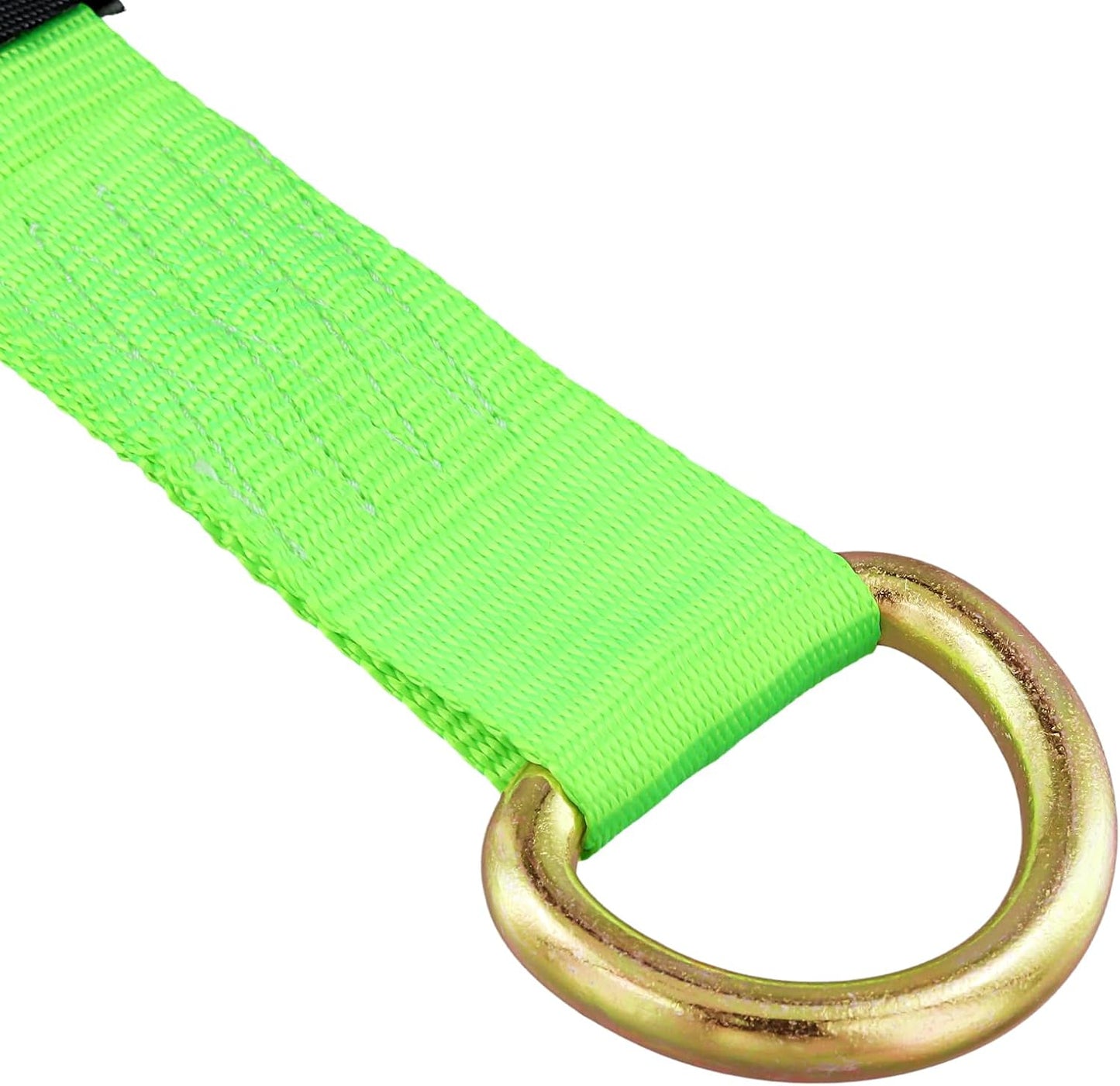 4 Correas Remolque 2pulg x8.2ft Anillo Amarre Auto Grúa