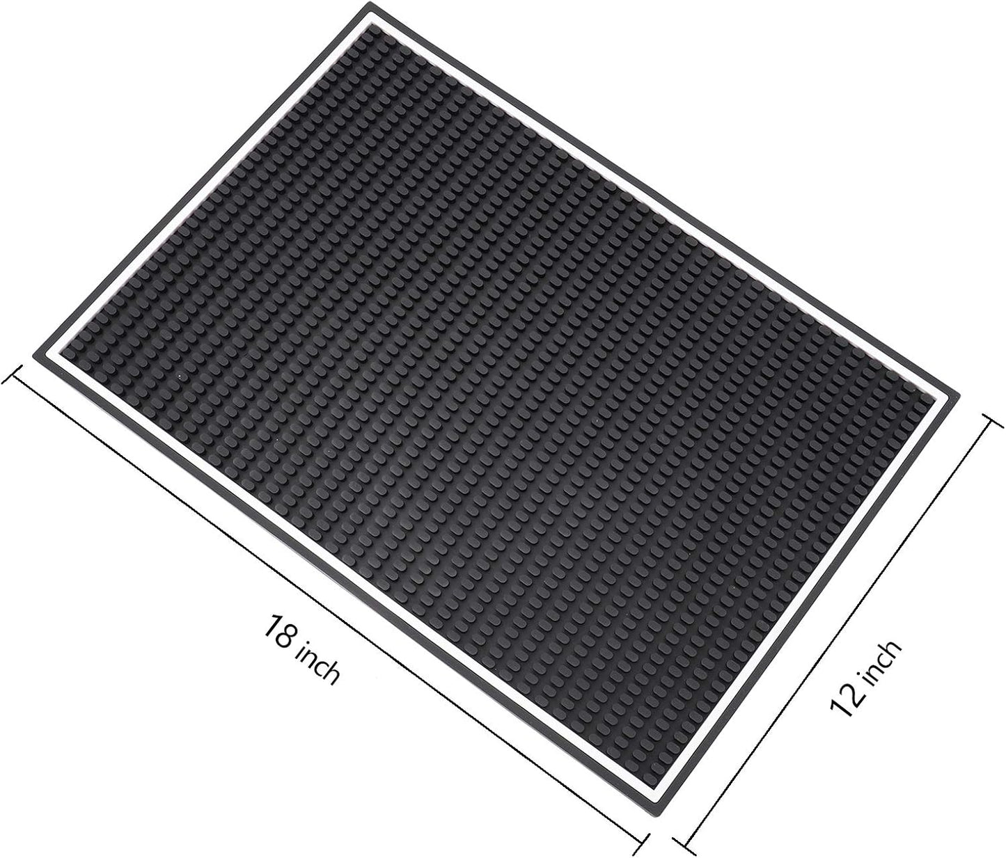 3 Tapetes Goma 18x12pulg Antiderrap Barman Hogar