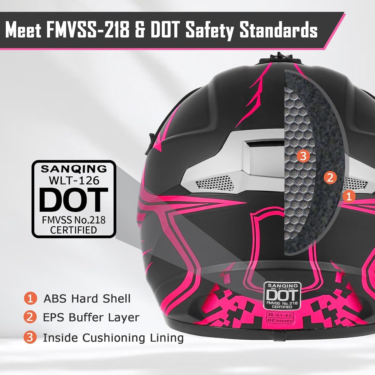 Casco motocross integral para niños y jóvenes