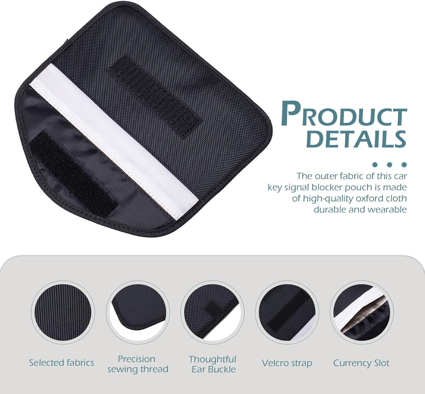 2 Bolsas Faraday para Teléfono Antirrobo Negro