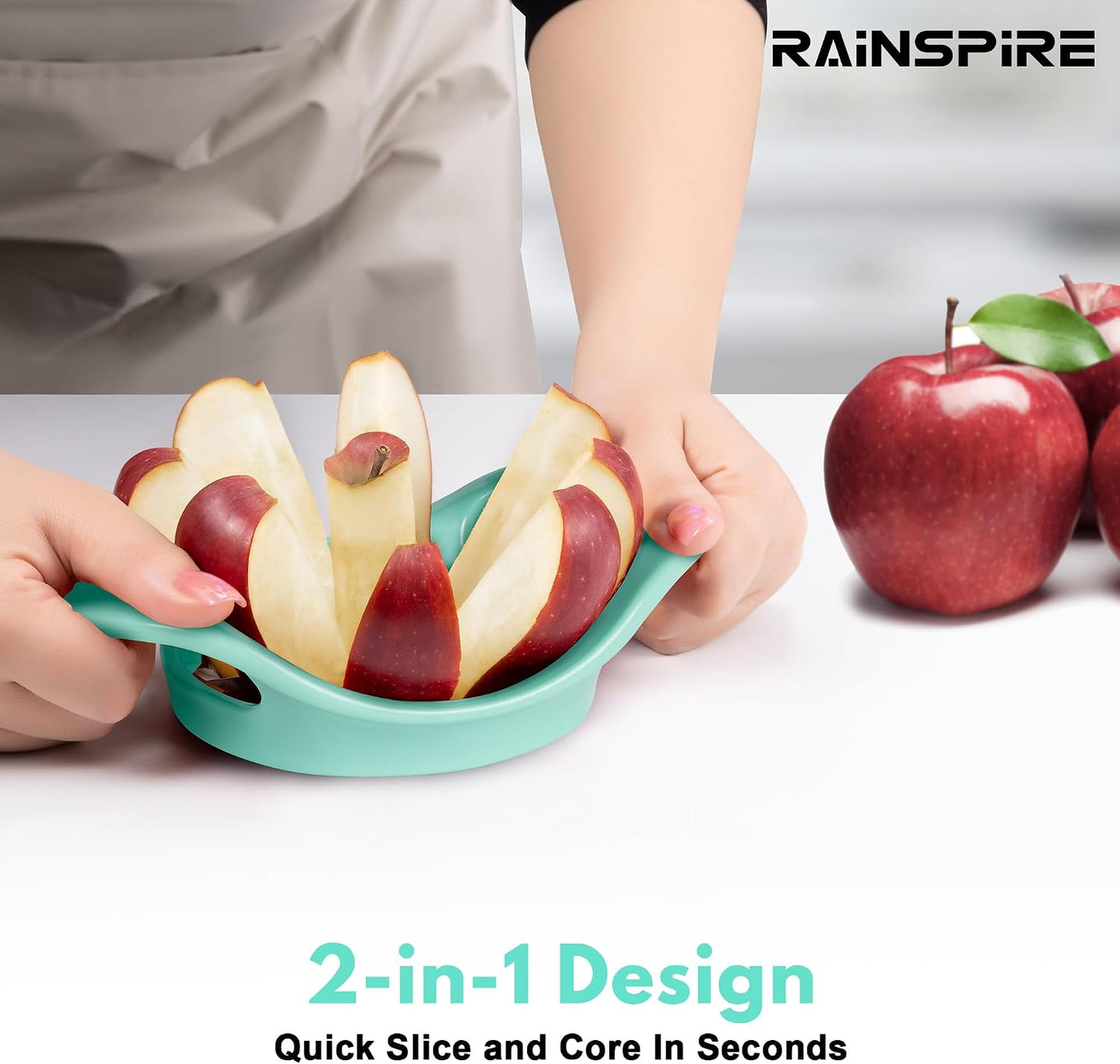 Cortador manzana 8 cuchillas acero inox