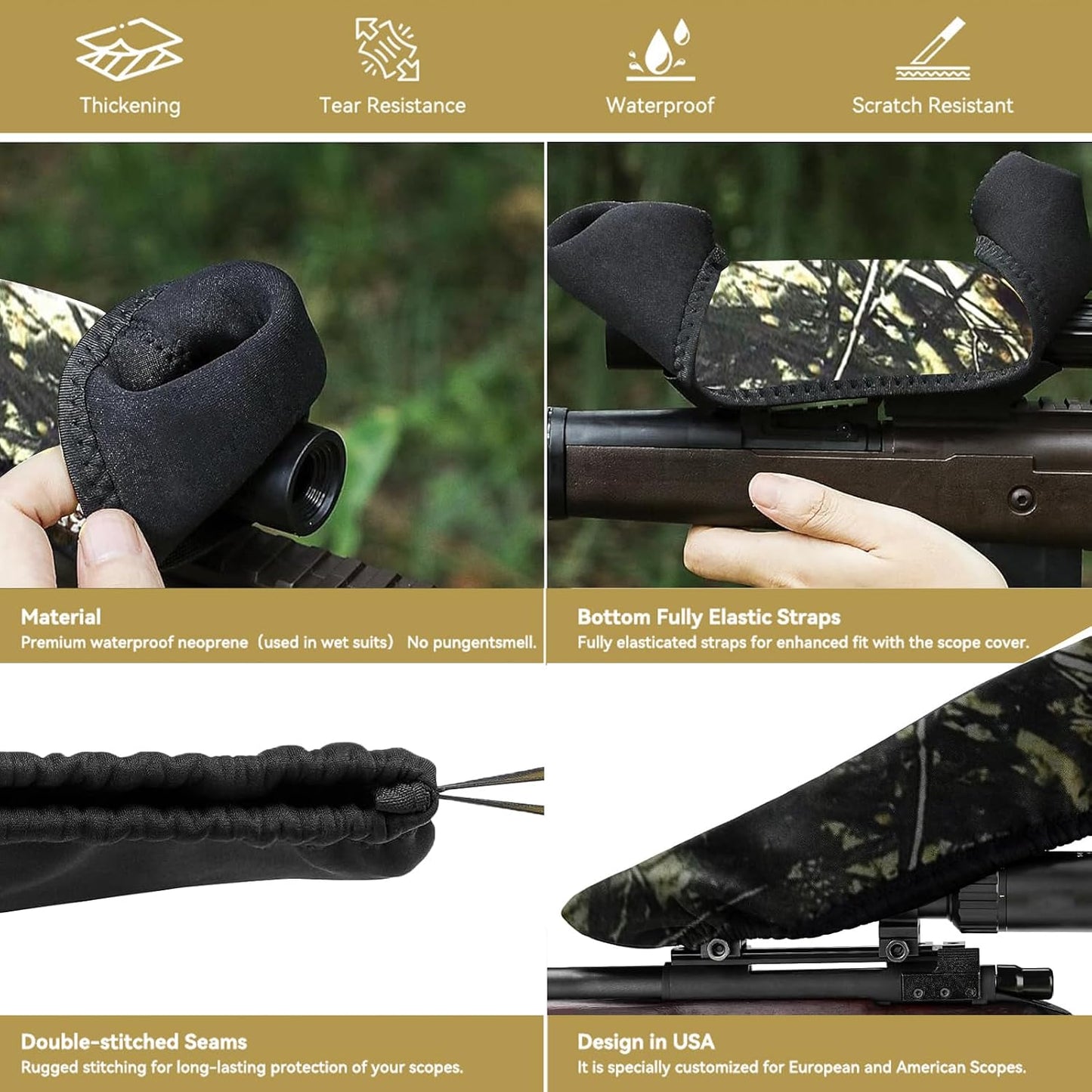 Fundas neopreno para lentes telescopio 9-14pulg