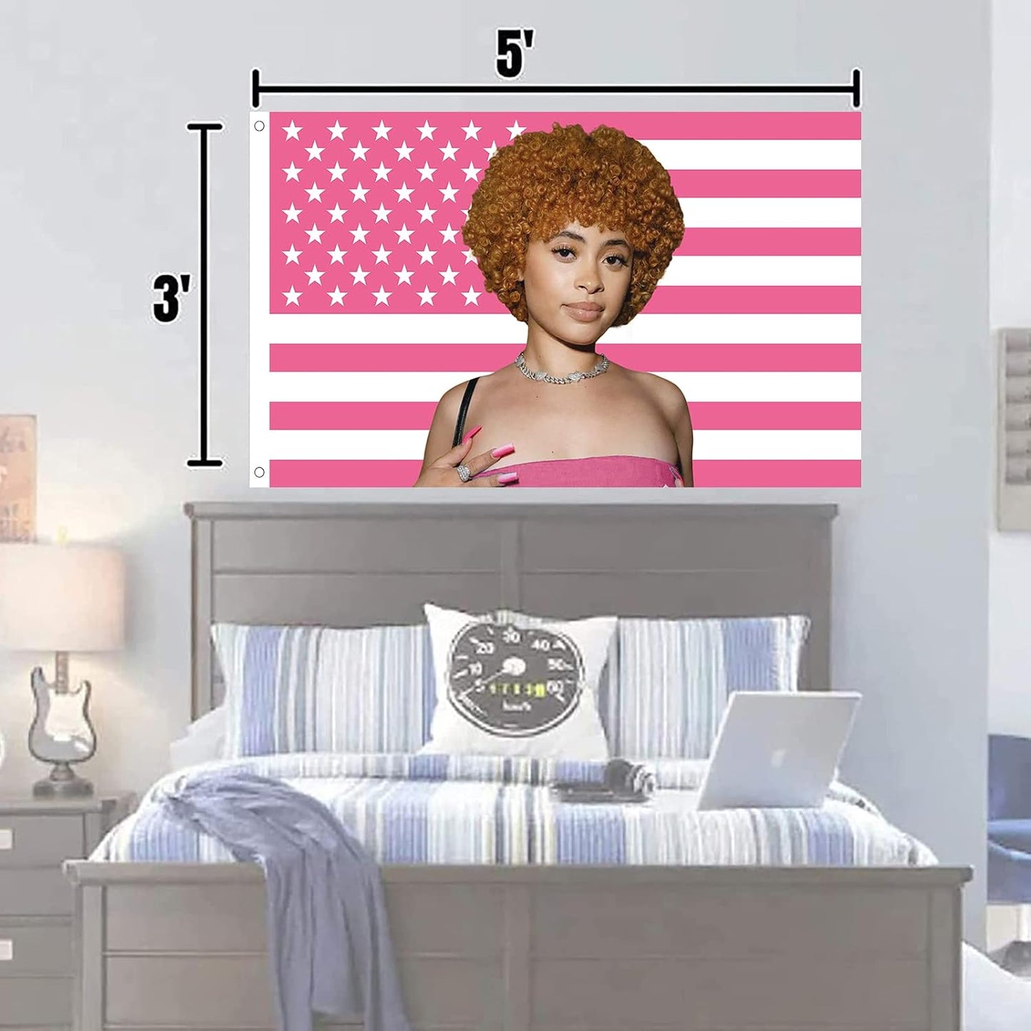Bandera Icespice 3x5ft con ojales latón