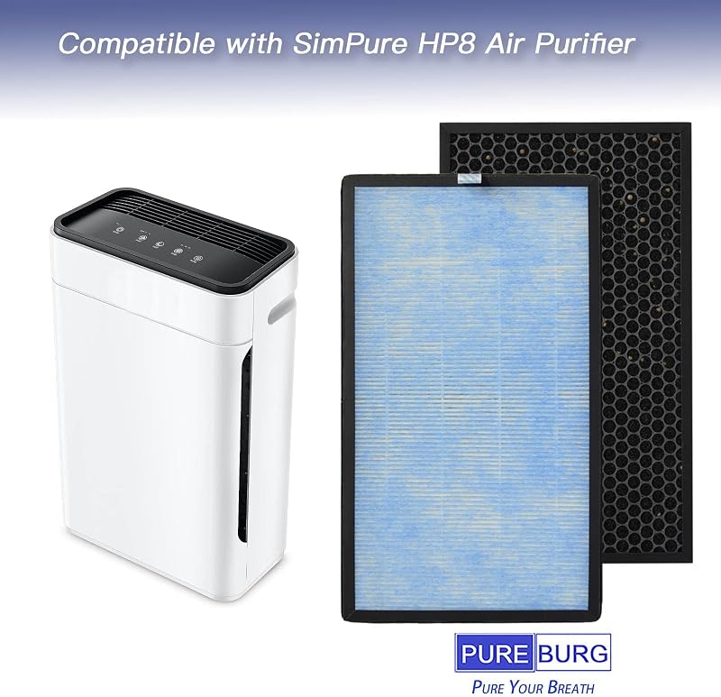 Filtro repuesto SimPure HP8 2en1 HEPA H13 carbón activado
