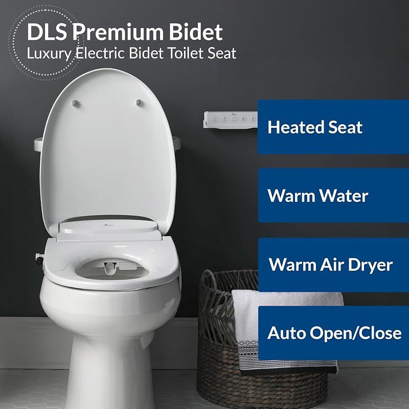 Asiento bidé calefacción secador aire tapa automática