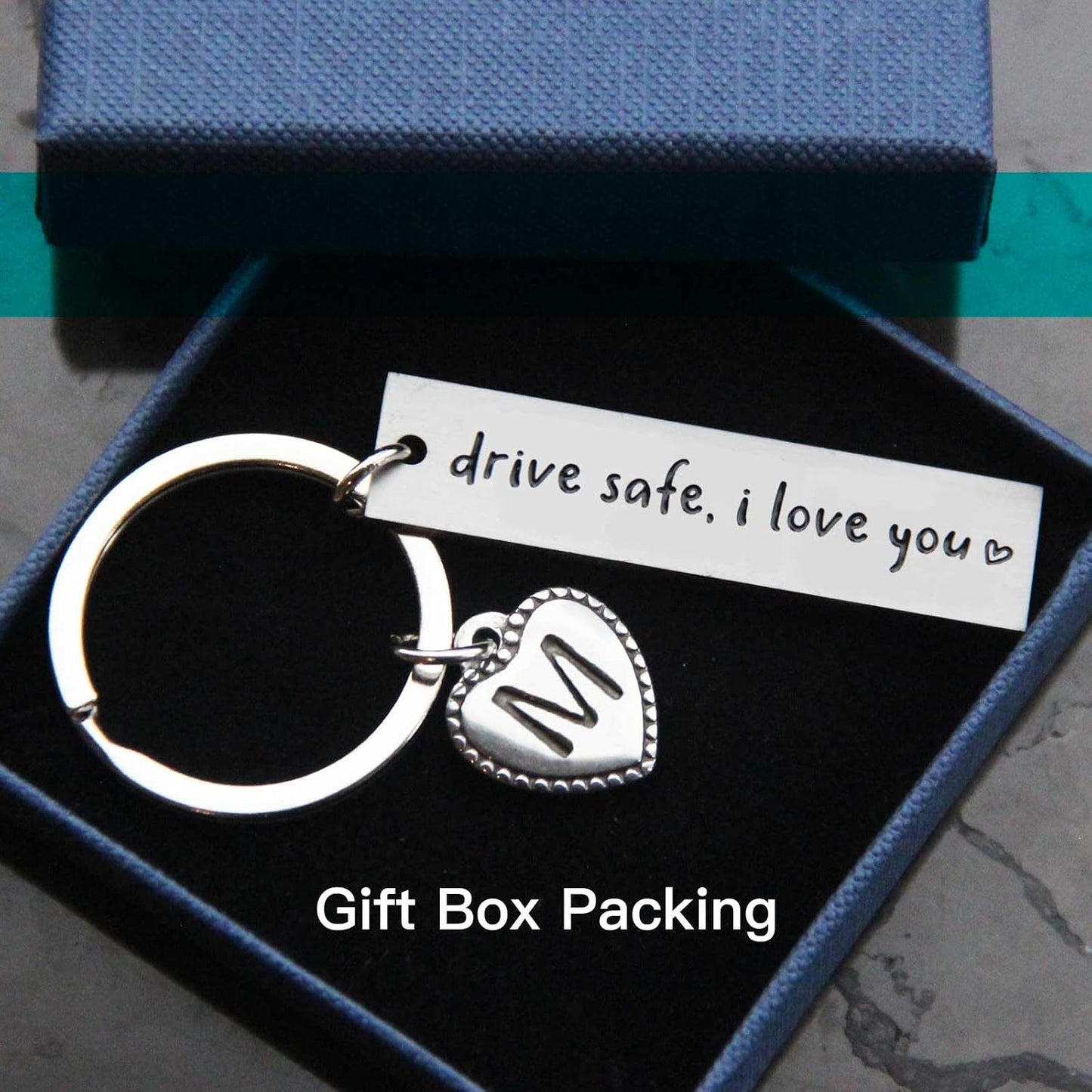 Llavero personalizado Drive Safe I Love You regalo San Valentín
