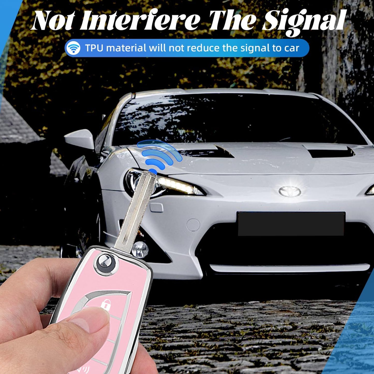 Funda llave coche TPU suave compat Toyota Rav4 Camry