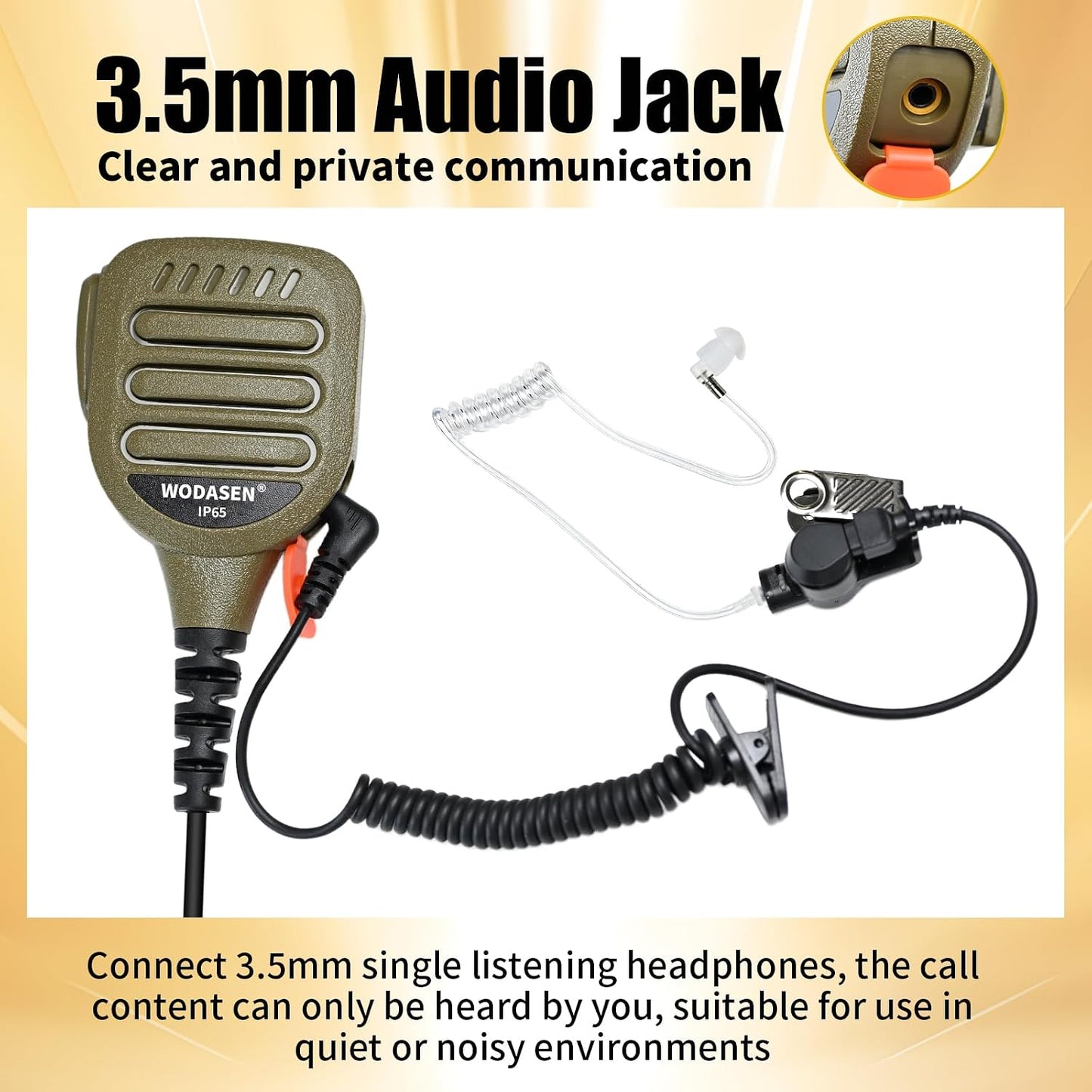 Micrófono Walkie Talkie impermeable para APX4000 XPR6550