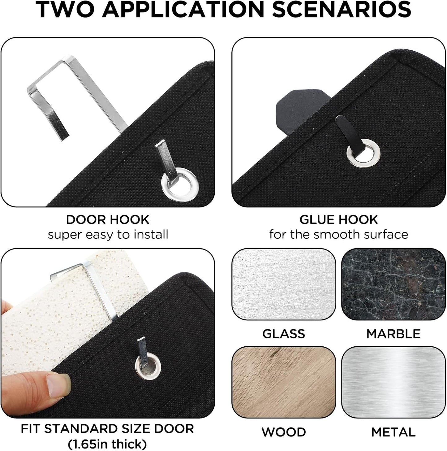 Organiz. zapatos 2 pzas 18 bolsillos para pared baño