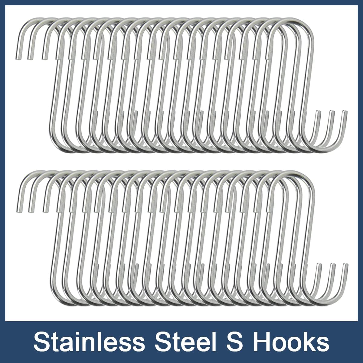100 Ganchos S Acero Inox Reutiliz. para Cocina Armario