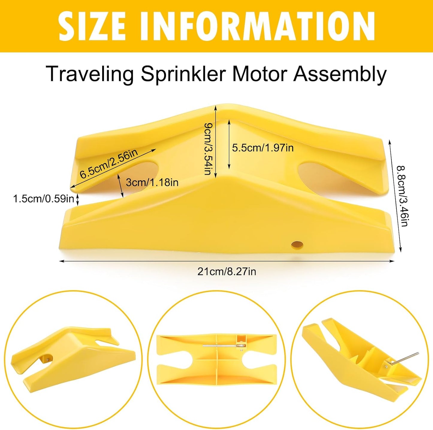 Aspersor viajero para césped jardín sistema riego