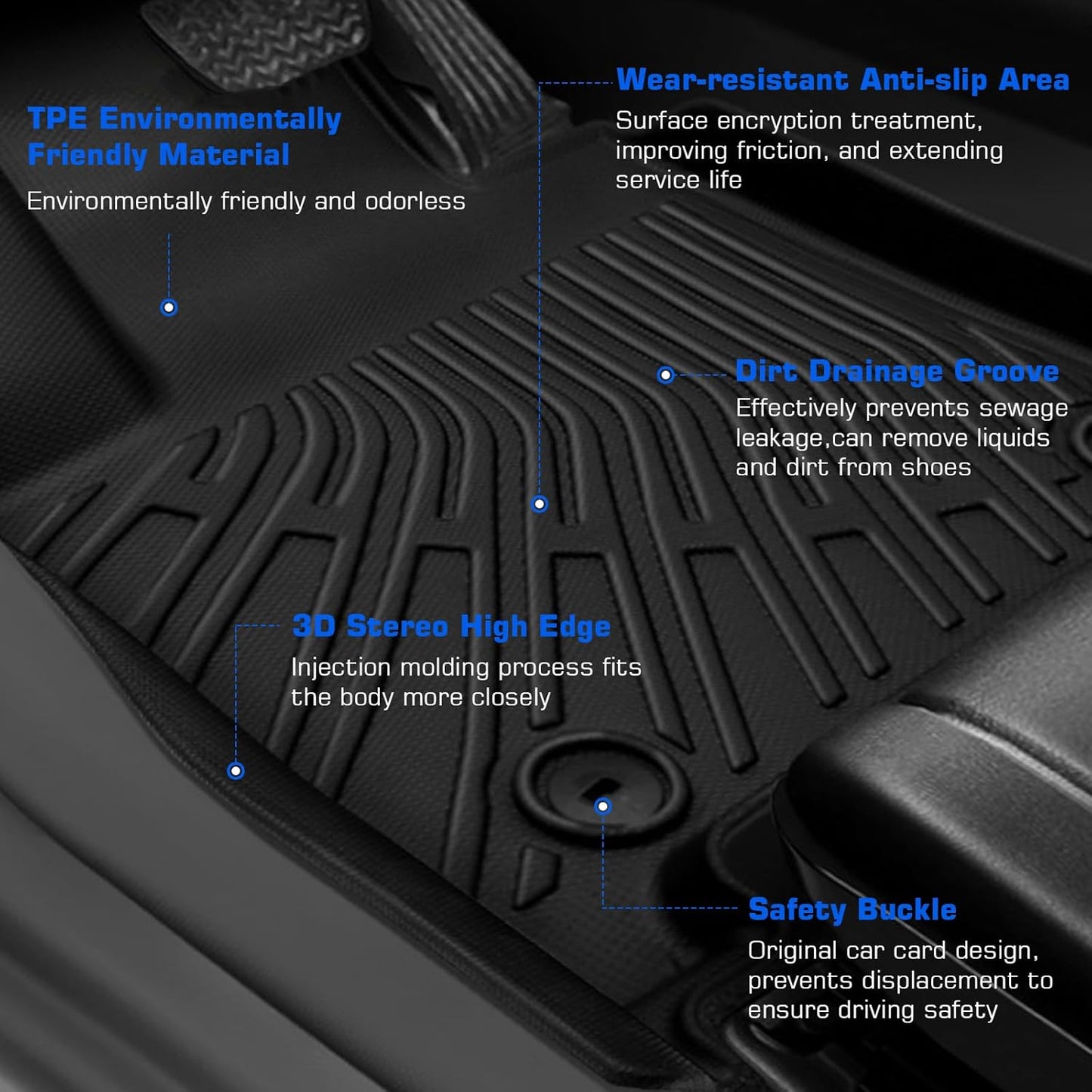 Alfombrillas TPE para Toyota Highlander 2008-13 1ª 2ª y 3ª