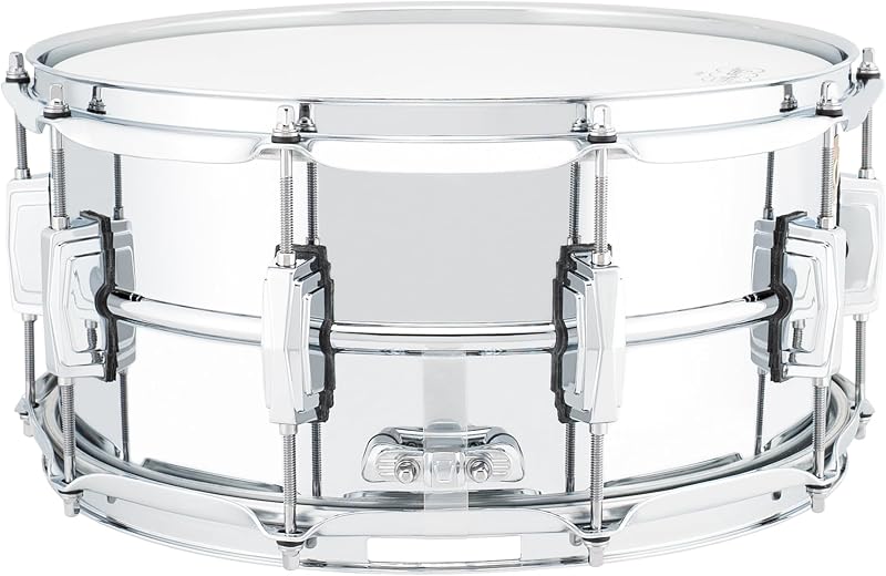 Tambor caja aluminio cromado 6.5x14pulg orejetas imperiales
