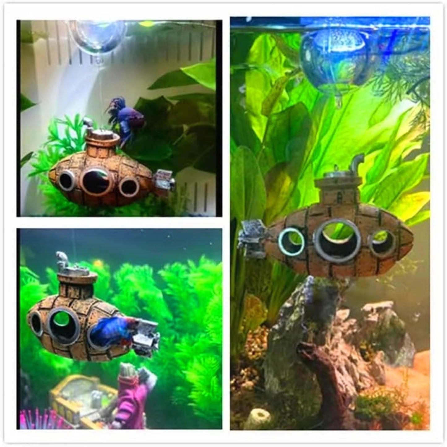 Decoración flotante acuario pez betta cíclido pez dorado