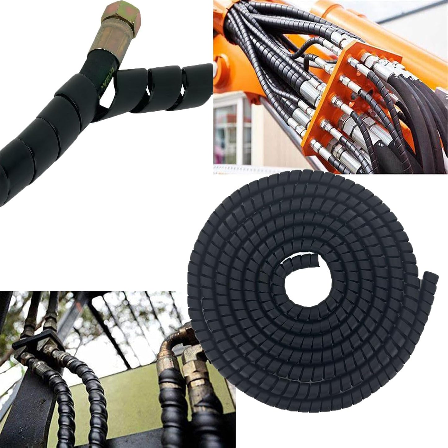 Protector cable espiral 1.25pulg x10ft precortado seguro