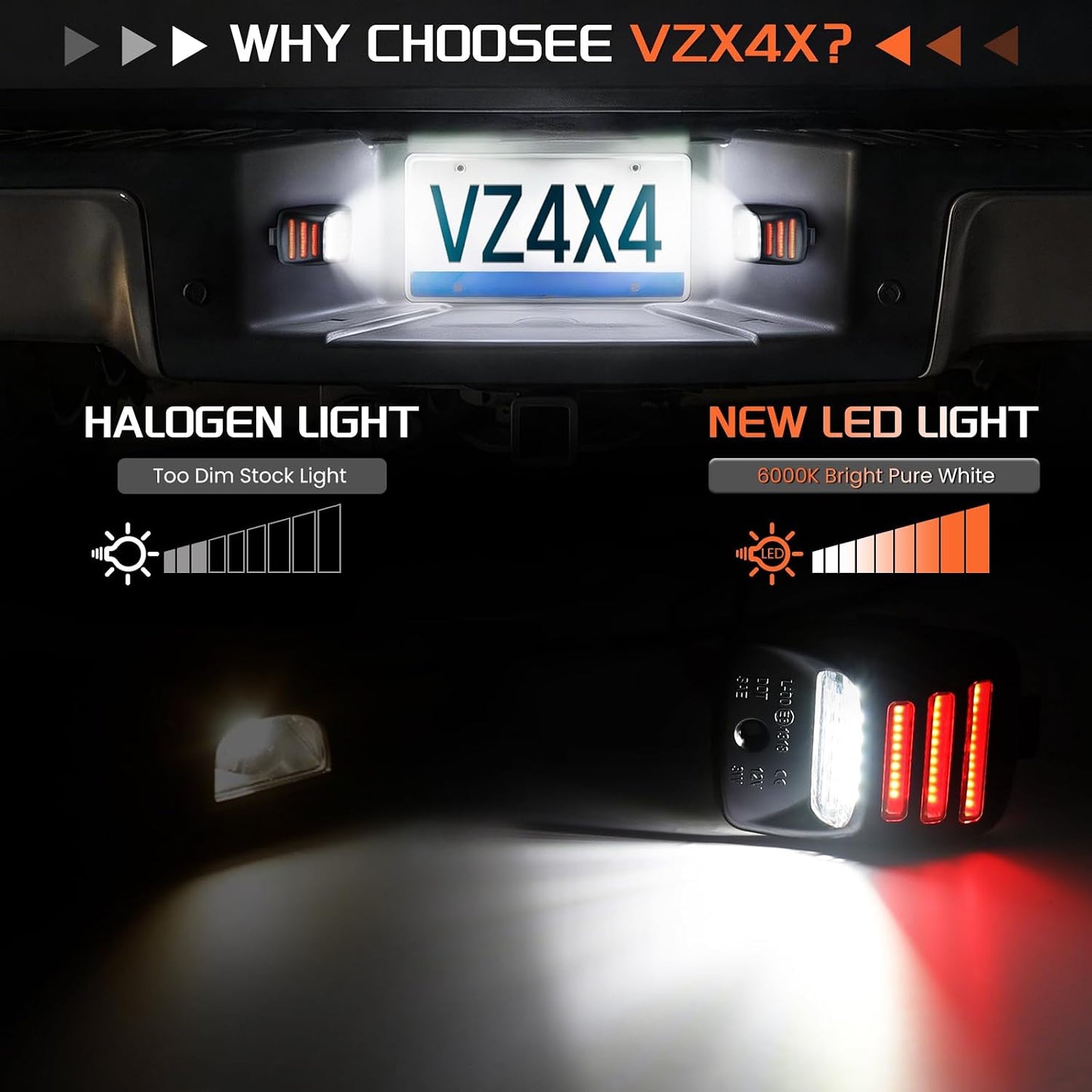 Lámpara LED matrícula comp Toyota Tacoma 05-15 Tundra 00-13