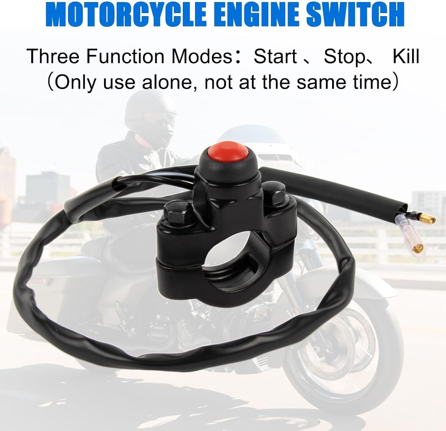 Interruptor universal motor motocicleta botón encendido apagado