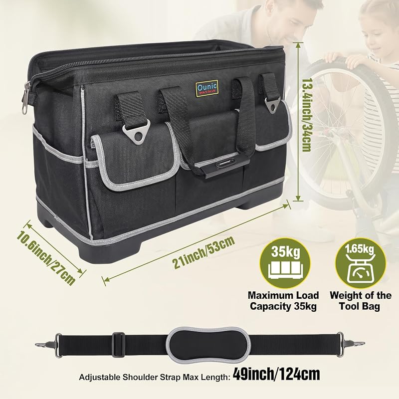 Bolsa herramientas 22" resistente correa ajustable