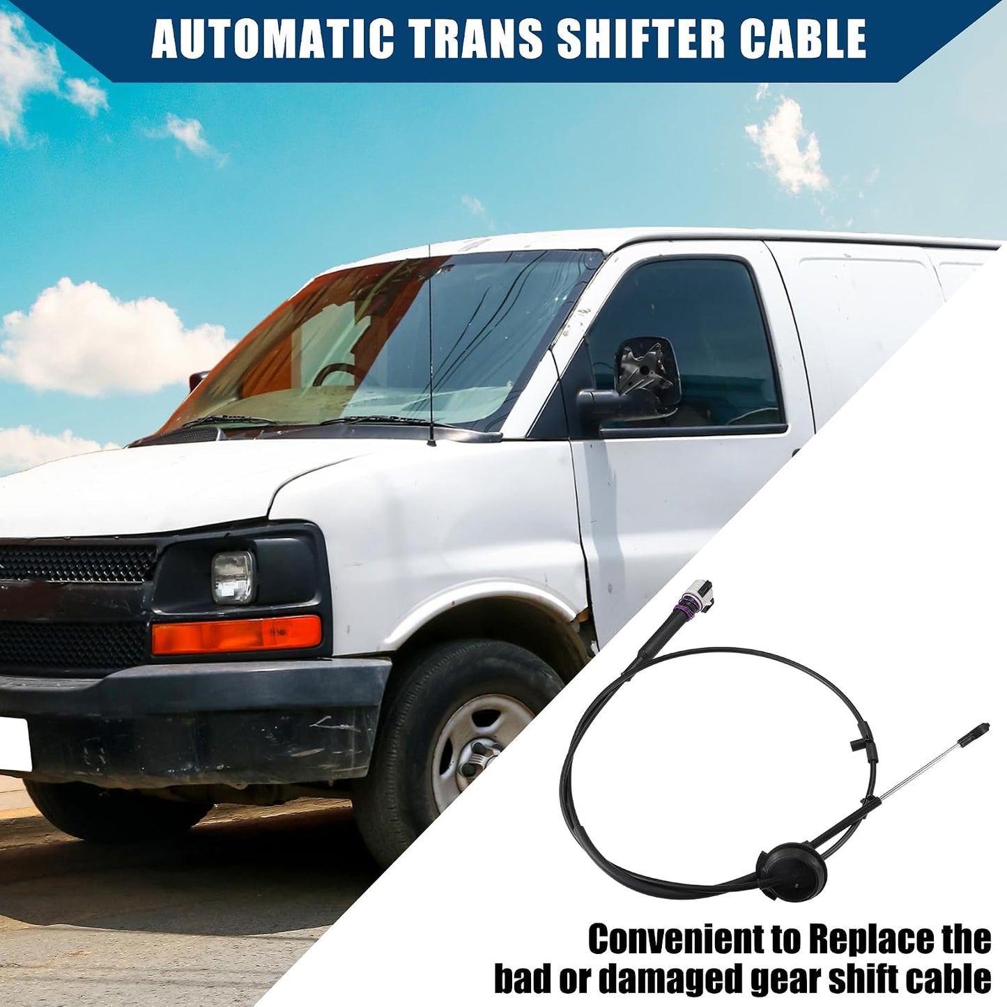 Cable cambio transmisión Chevy Express 03-14 GMC Savana