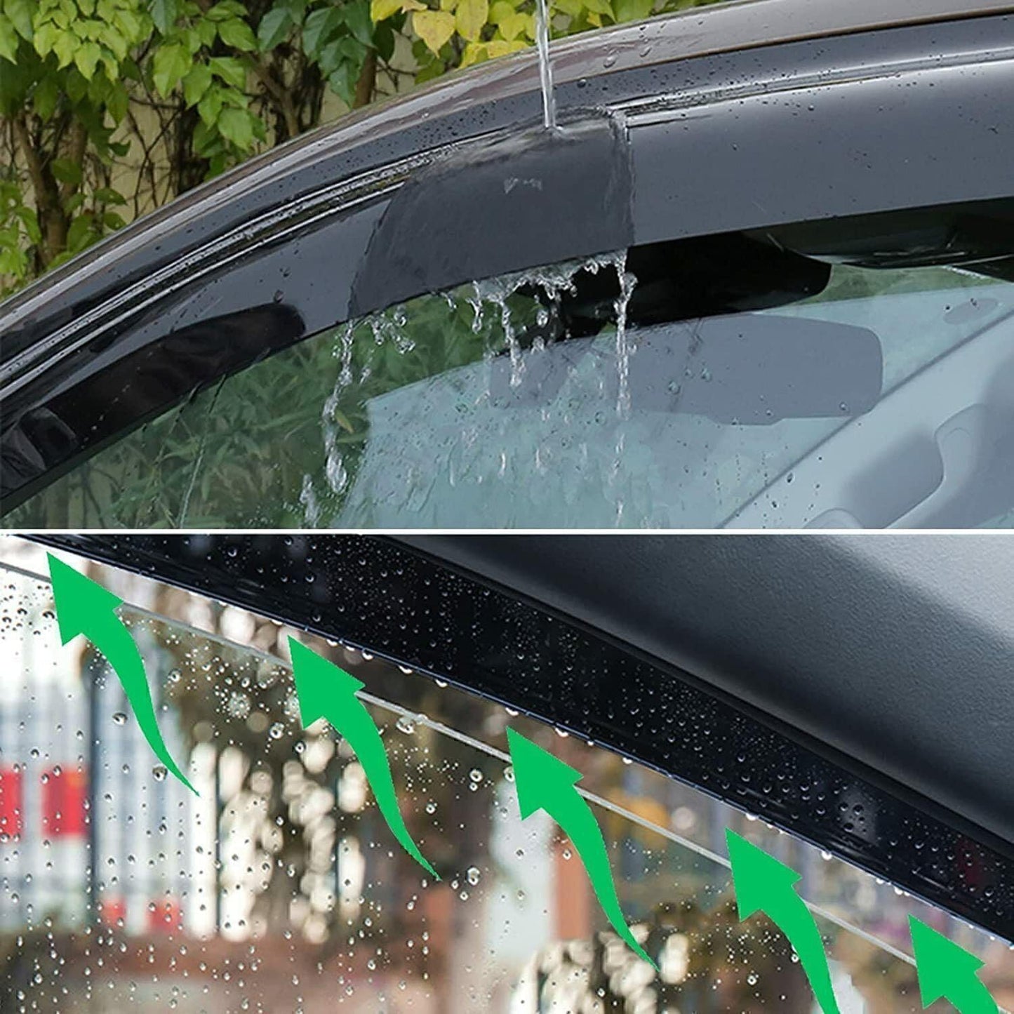 4 Pzas Deflector Viento Ventana Mazda CX9 07-15 Negro