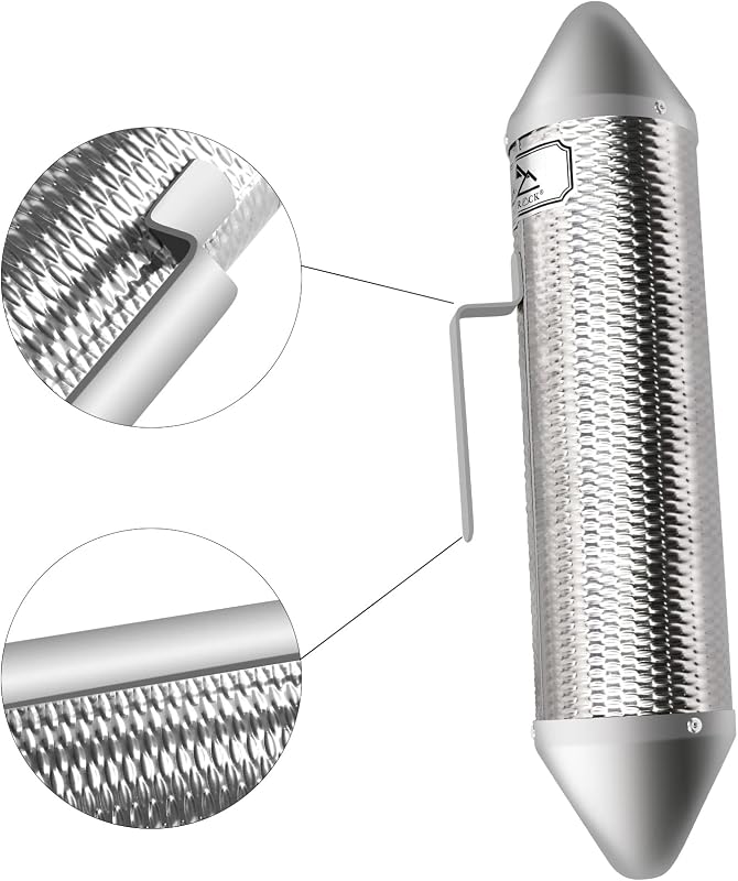 Guiro acero inox con raspador para banda