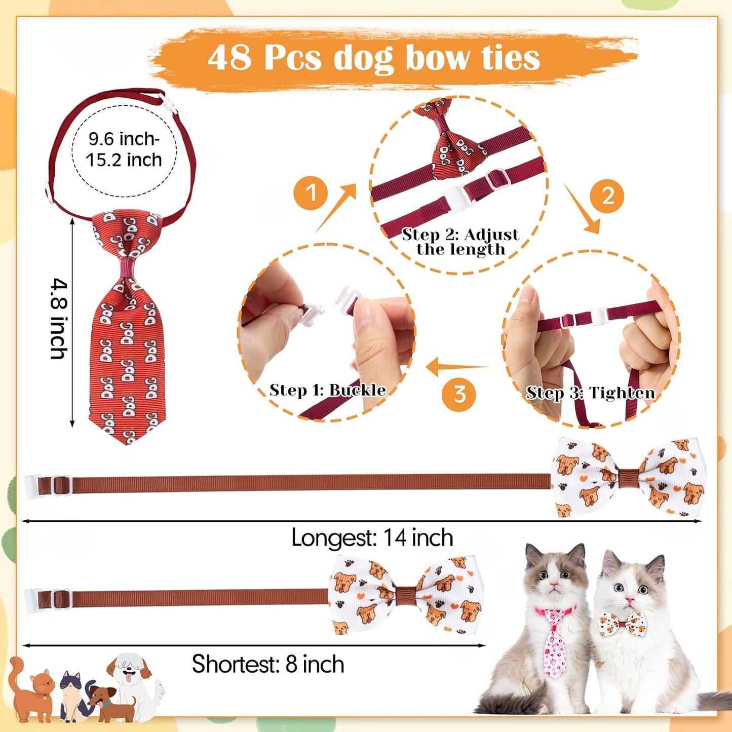 108 Bandanas Navideñas para Perros Estampado Huesos Coloridas
