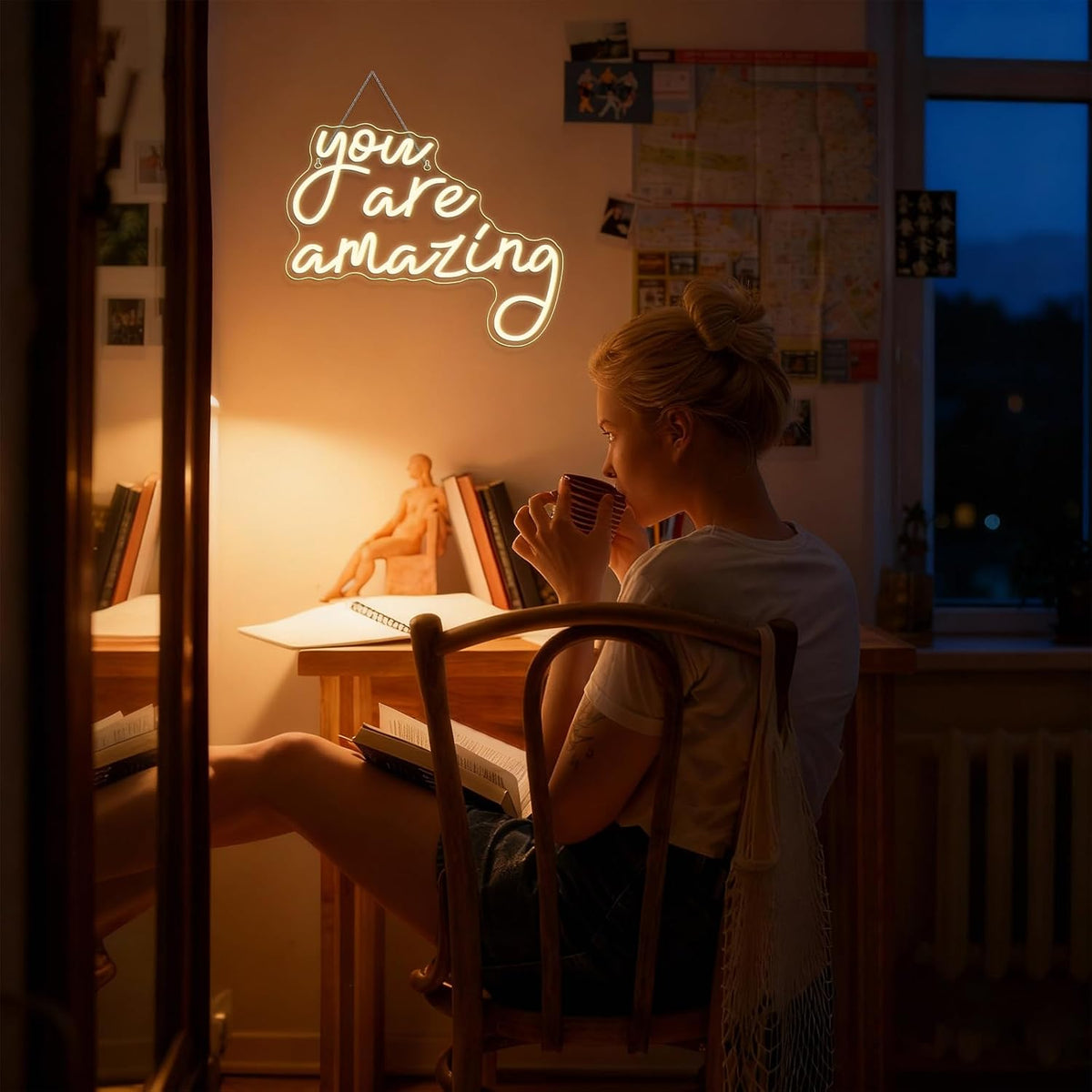 Letrero neón LED You Are Amazing para dormitorio y fiestas
