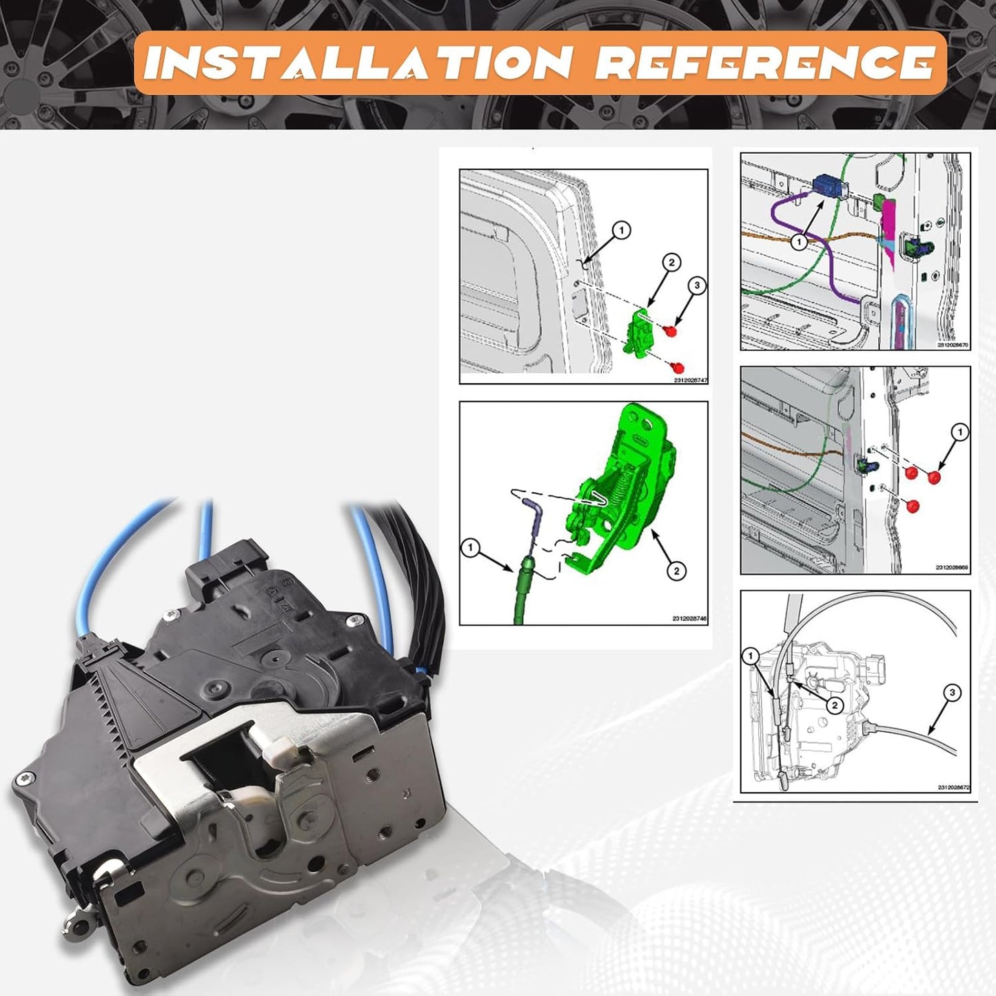 Actuador cerradura puerta corredera Ram Promaster 2018