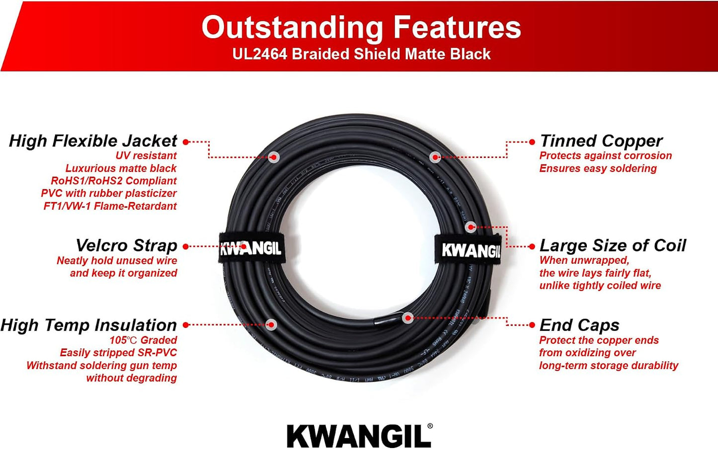 Cable blindado 2C 18AWG flexible para motor paso a paso