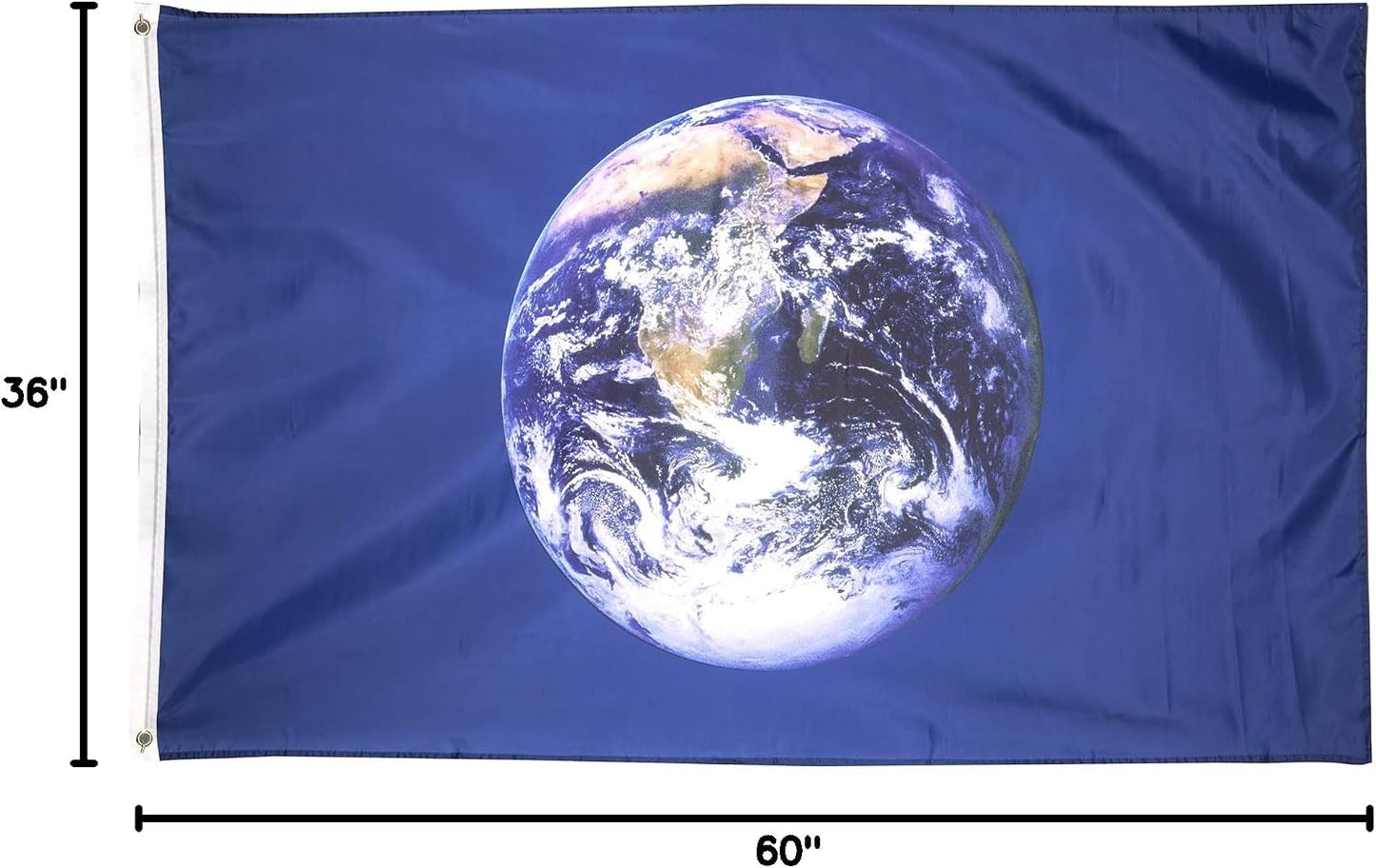 Bandera Día Tierra 3x5ft Planeta Globo