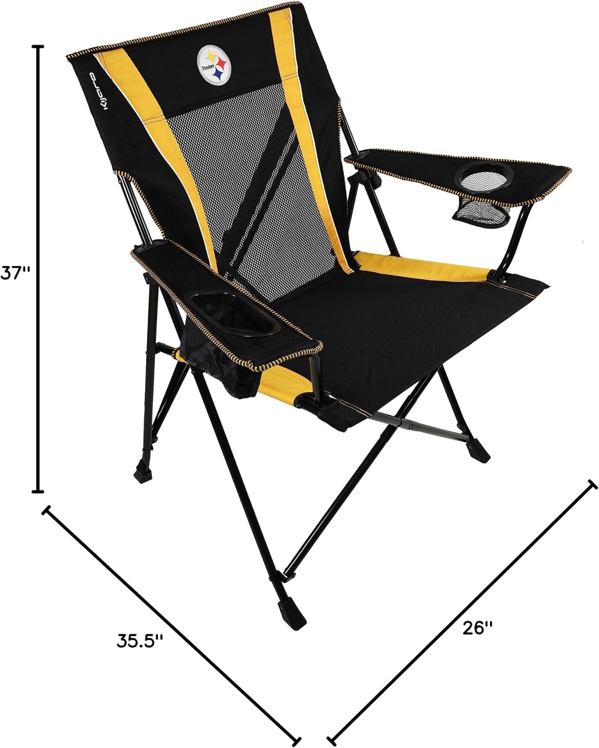 Silla plegable para ventilador 26x35.5x37" Steelers