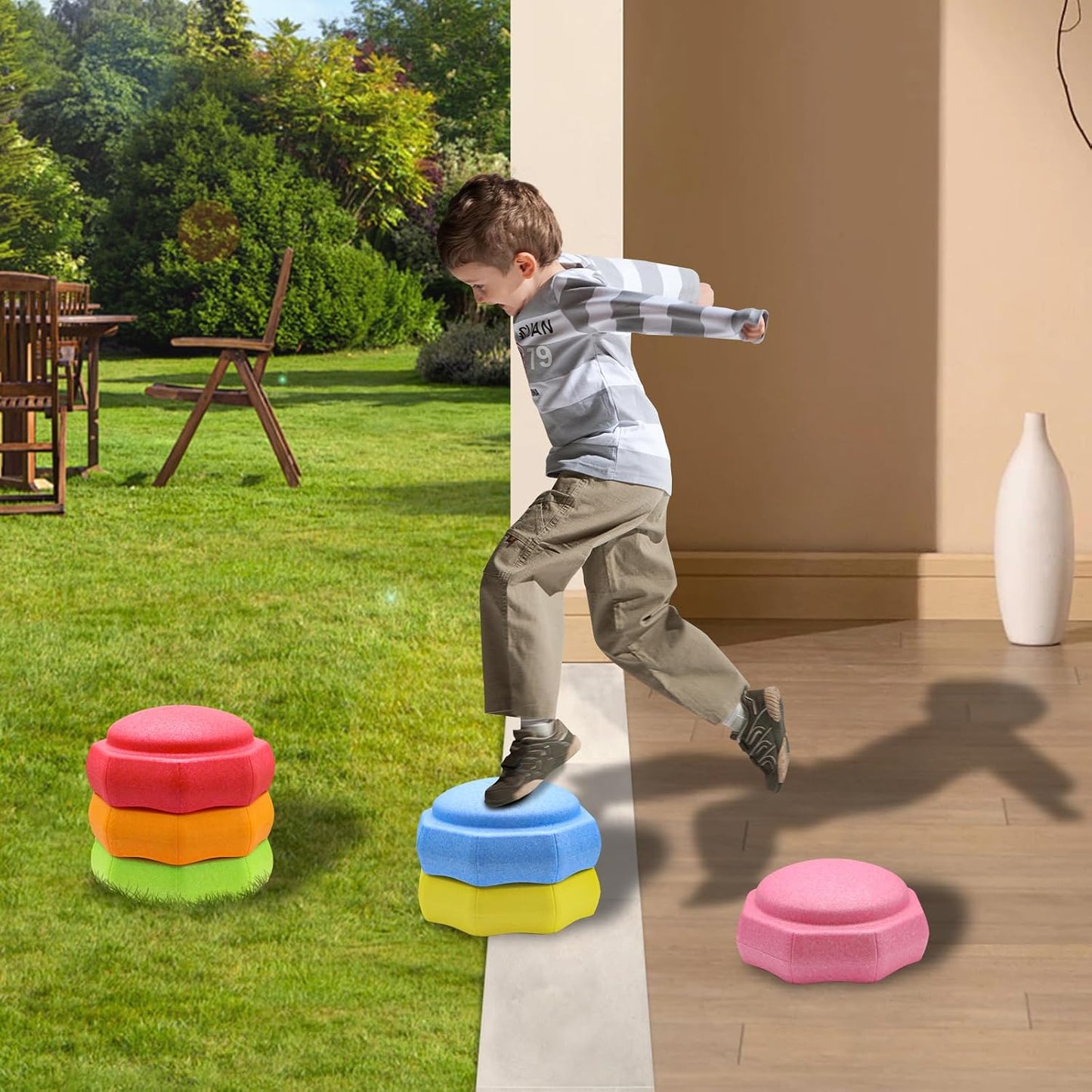 6 Escalones sensoriales para niños 1-3 años