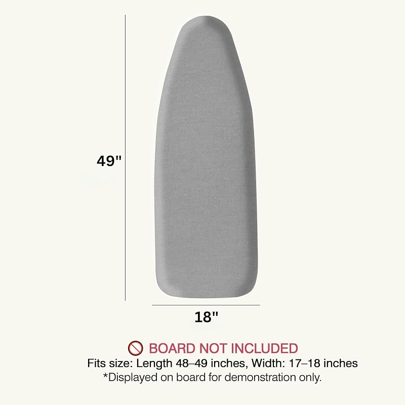 Funda almohadilla plancha 18x49" algodón grueso resistente