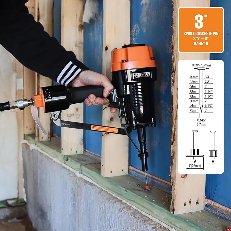 Clavadora neumática con estuche para concreto madera acero