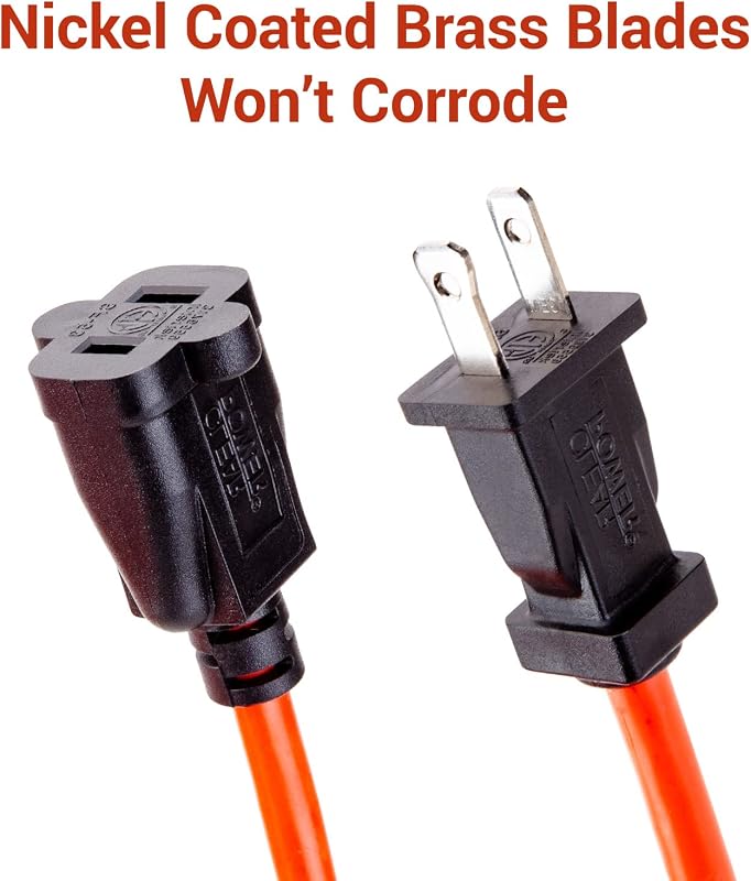 Cable extensión exterior 100ft 16/2 SJTW enchufe polarizado
