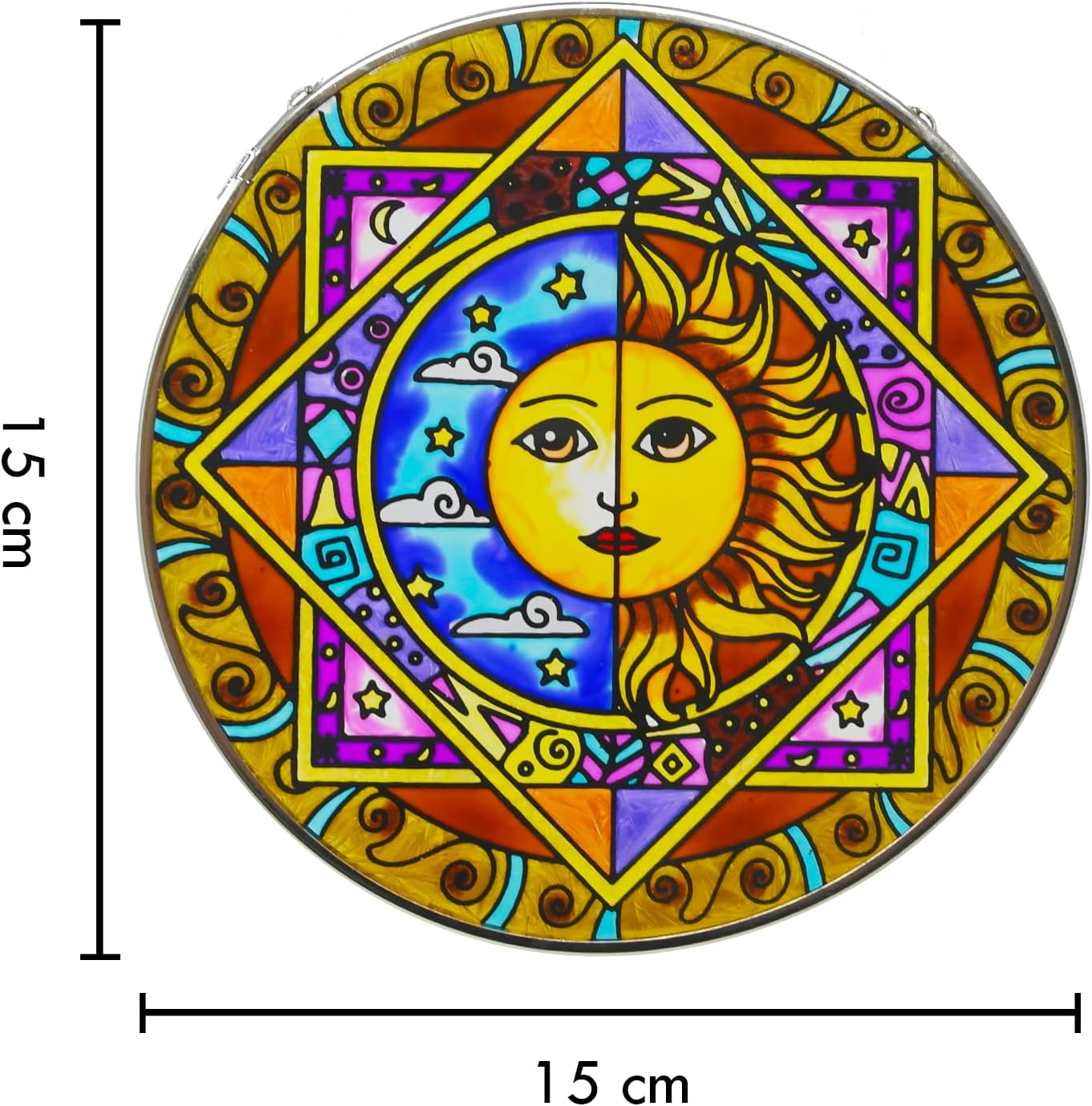 Catcher de sol vidrio eclipse sol y luna