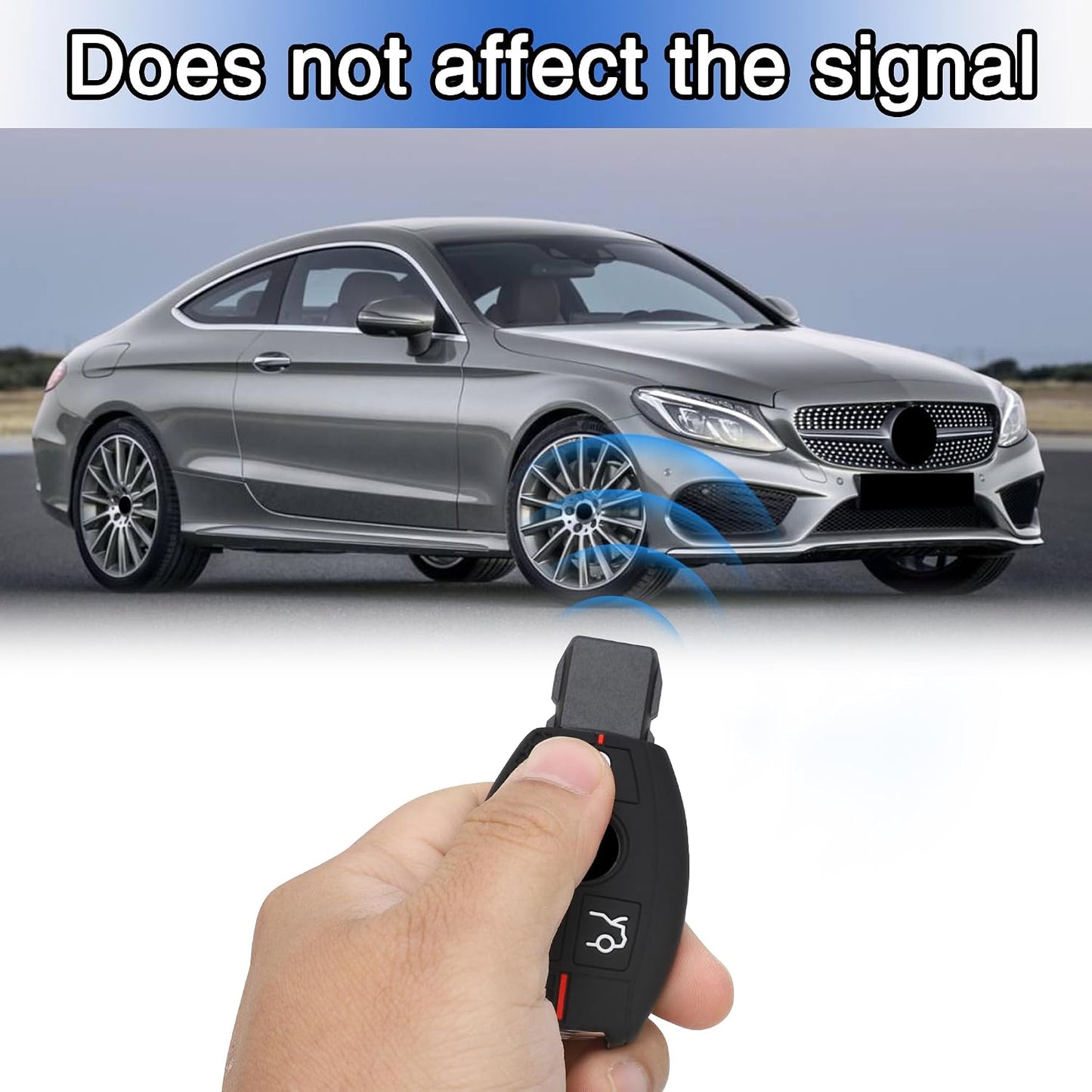 2 Fundas Llavero Mercedes Benz con 3 Botones Silicona