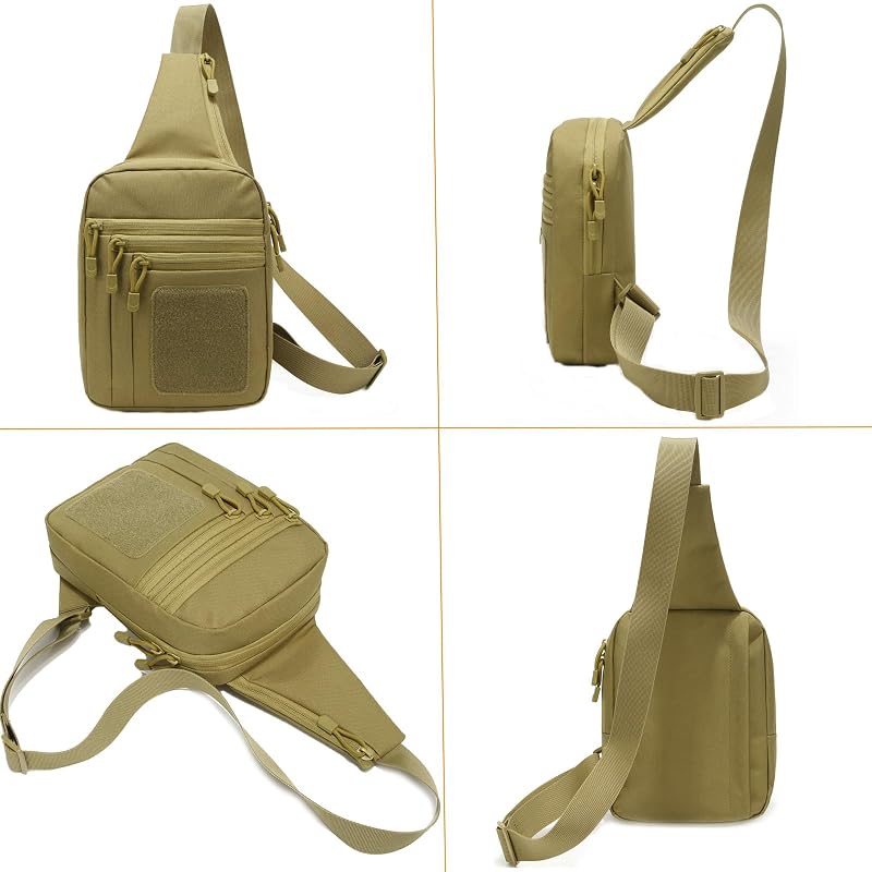 Bolsa táctica pecho con soporte EDC hombro crossbody