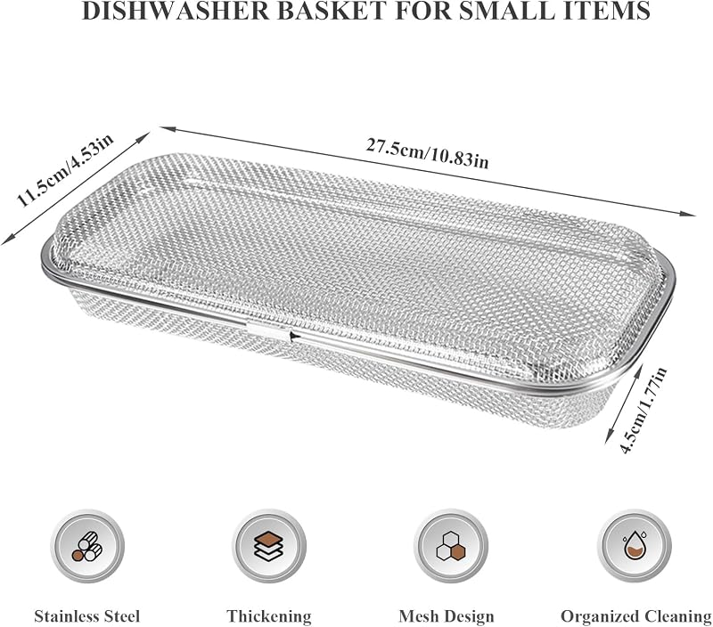 Cesta lavavajillas para cubiertos y palillos acero inox