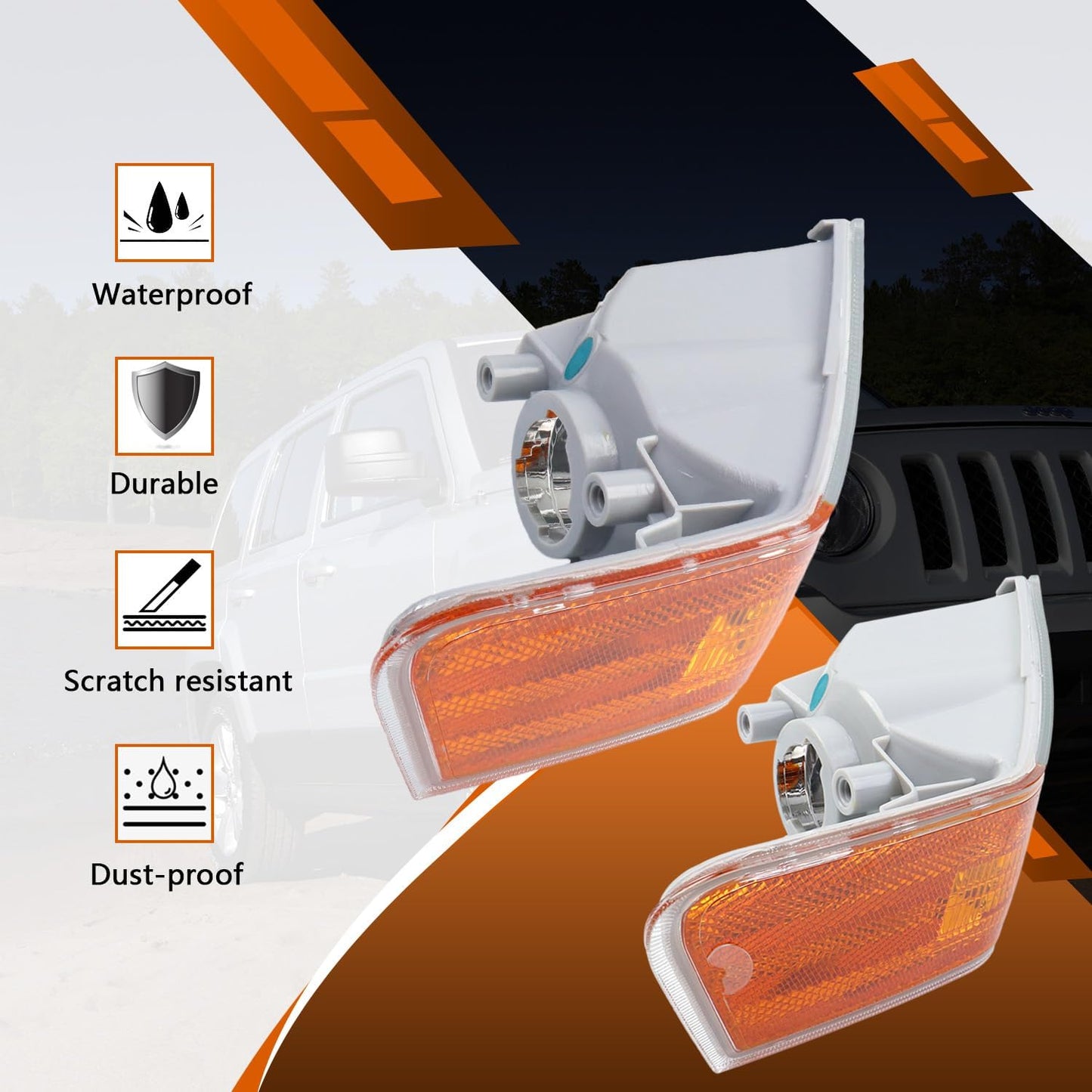 Cubierta luz lateral giro Patriot pasajero conductor