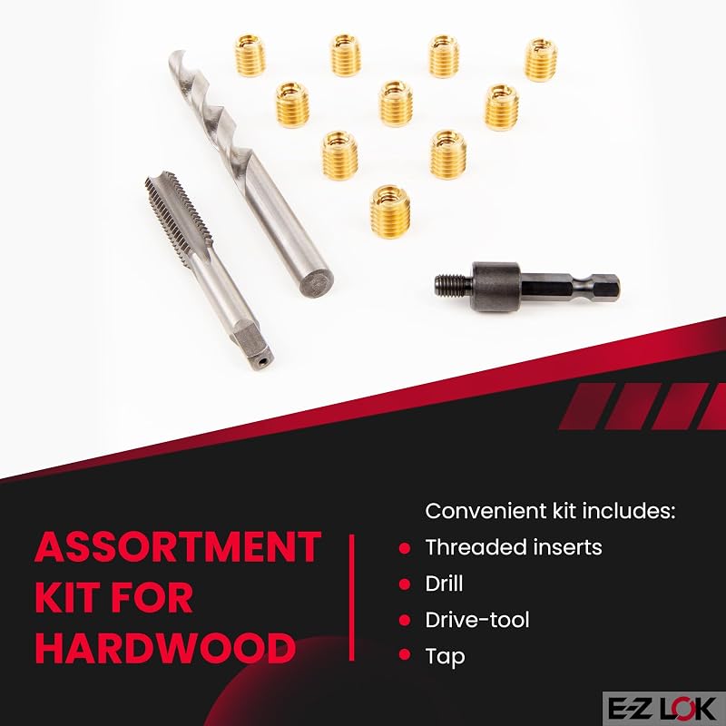 Kit insertos roscados latón taladro grifo 1/4-20