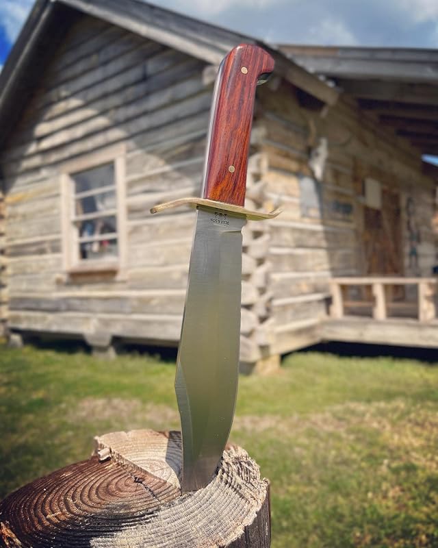 Navaja Gold Rush Bowie acero inox Sandvik mango Cocobola