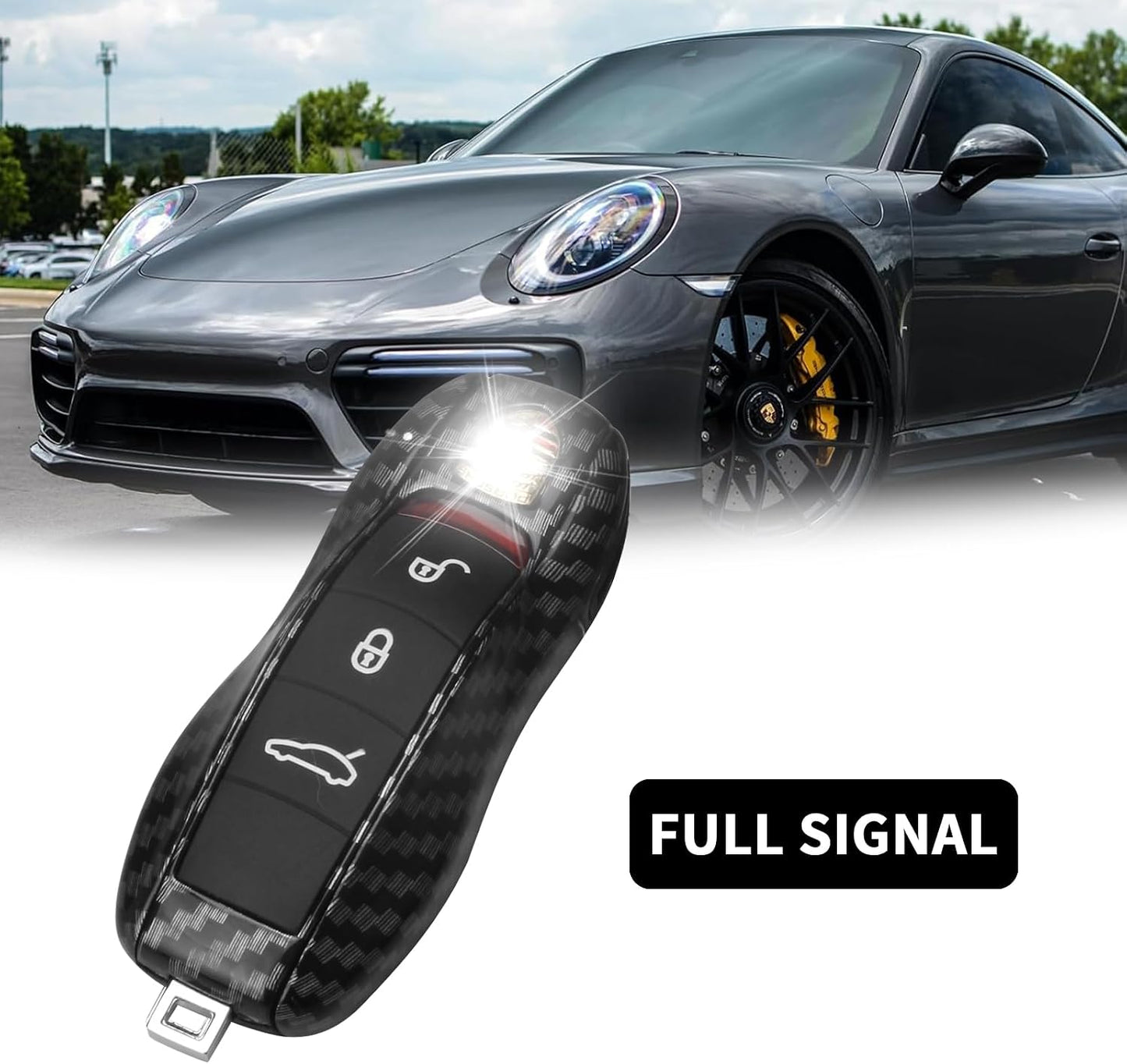Funda llavero Porsche 3 Pzas comp Cayenne Panamera Macan 911